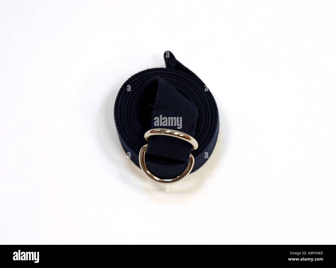 Gürtel mit silbernen Ringen Stockfoto