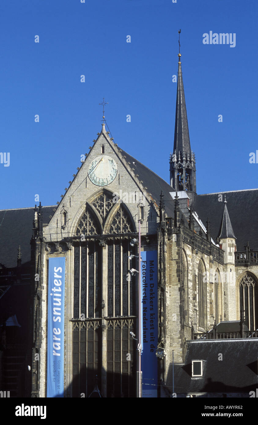 Niewe Kerk Kirche in Dam Square Amsterdam Stockfoto