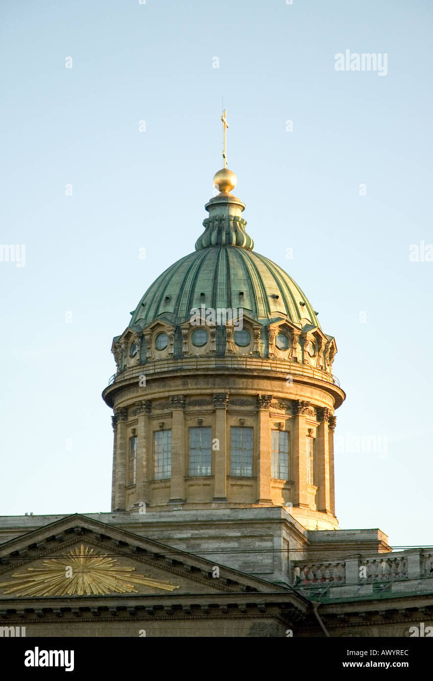 Kathedrale unserer Dame von Kazan am Newski-Prospekt in Sankt Petersburg, Russland Stockfoto