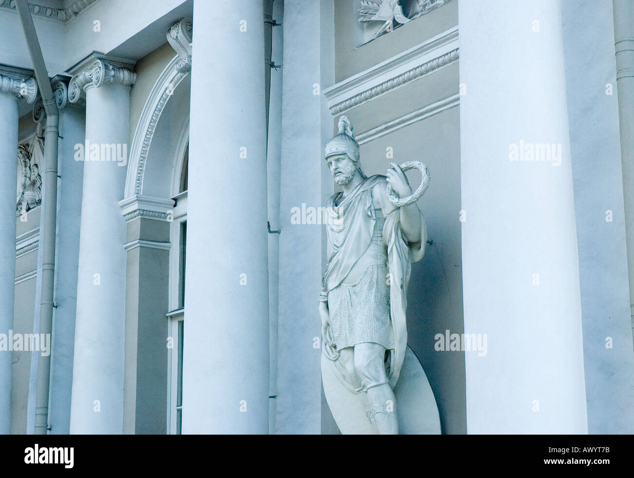 architektonisches Detail am Newski Prospekt, St. Petersburg, Russland Stockfoto