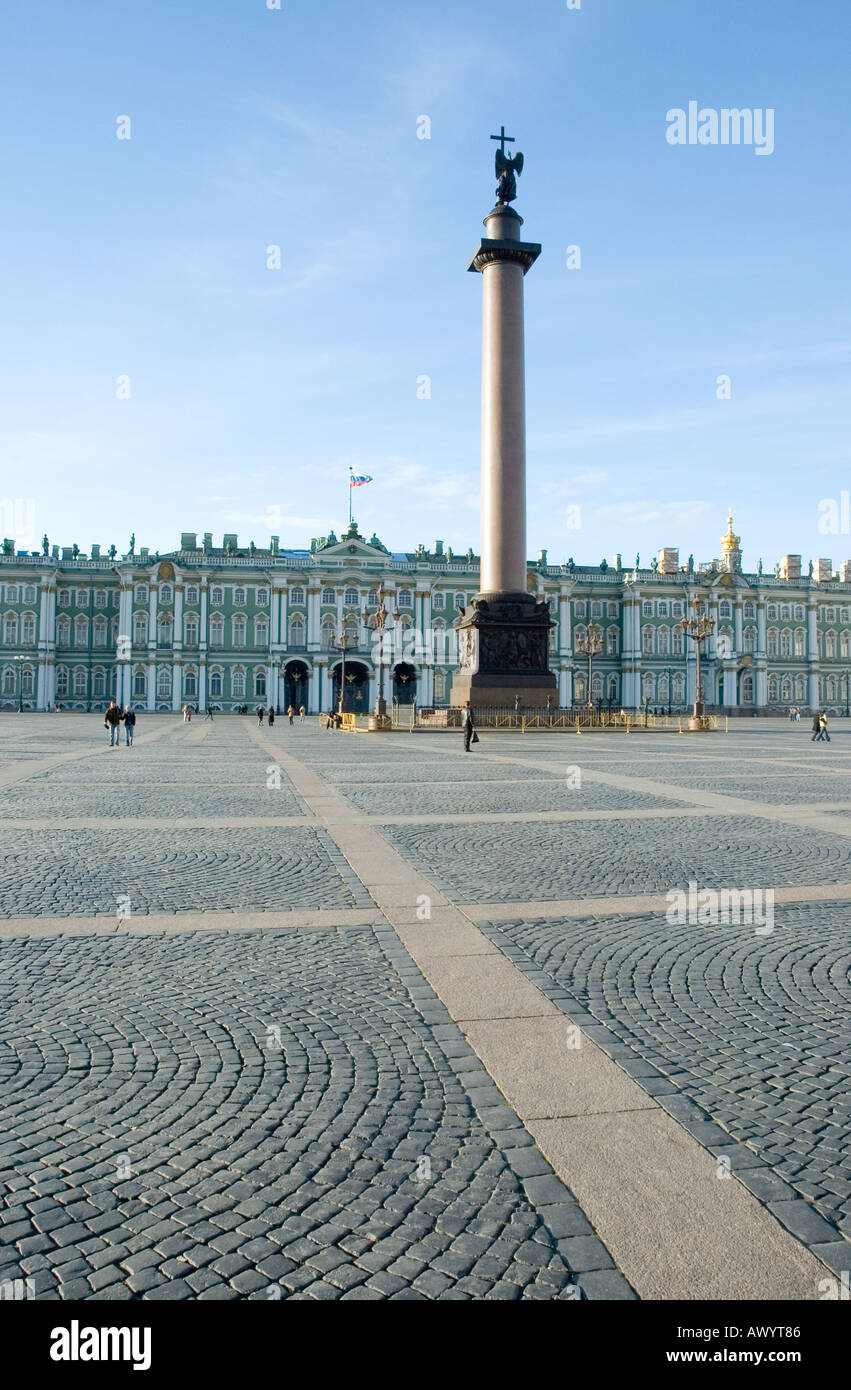 Schlossplatz in Sankt petersburg Stockfoto