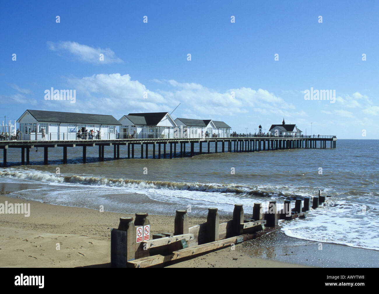 Southwold Strand in Suffolk Uk Stockfoto