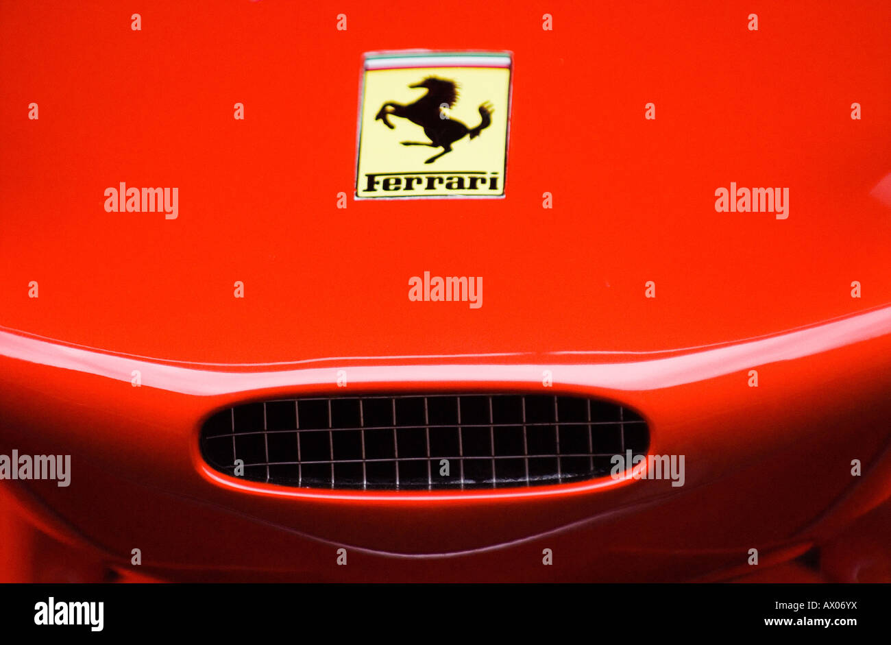 Ferrari Logo auf F2008 Formel1 Rennwagen Stockfoto