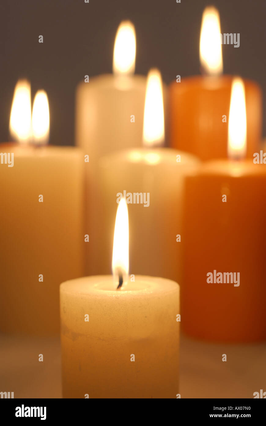 Kerzen Licht Kerzenlicht Freigelände atmosphère Stockfoto