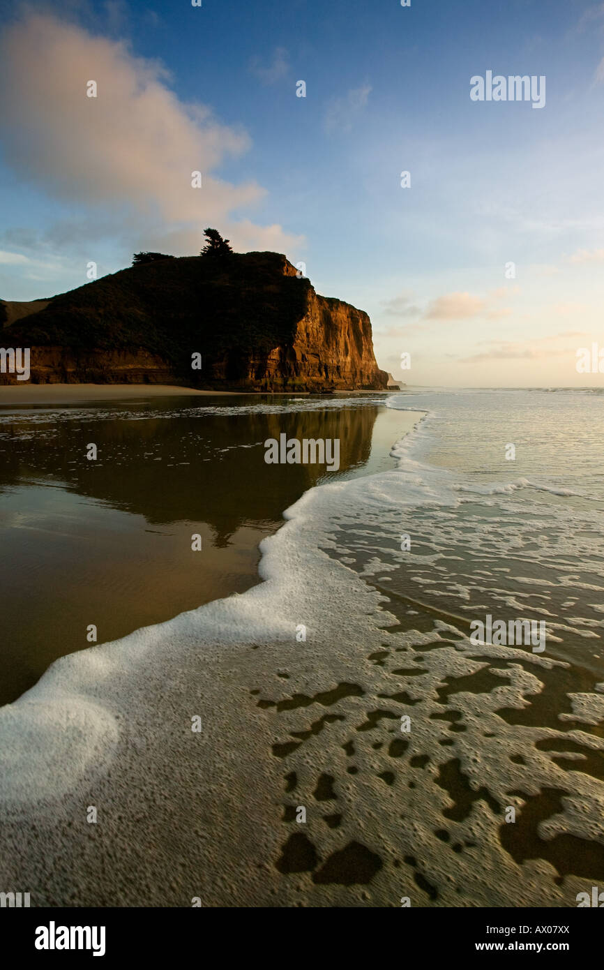 Pomponio State Beach bei Sonnenuntergang Stockfoto