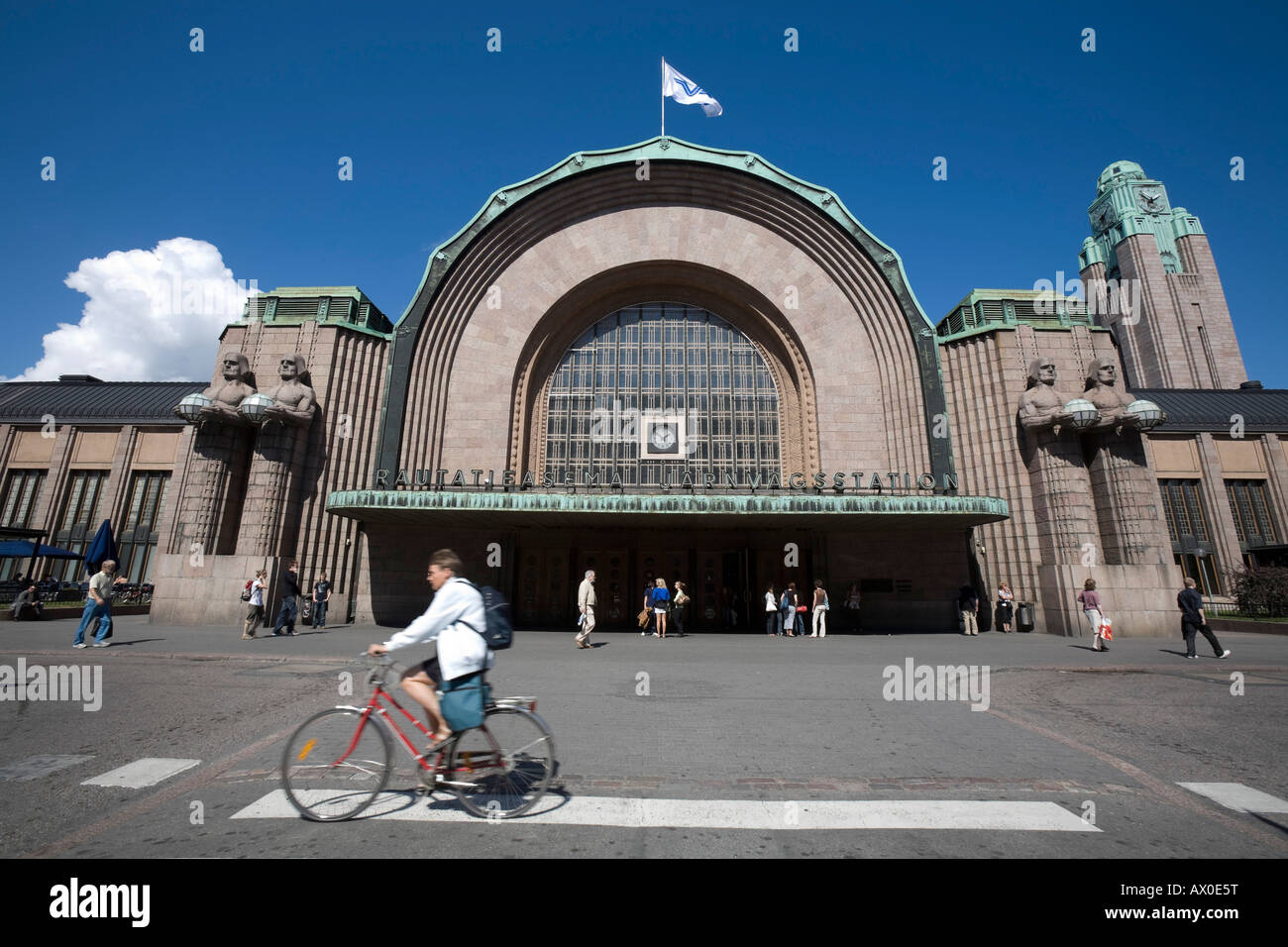 Bahnhof, Helsinki, Finnland Stockfoto