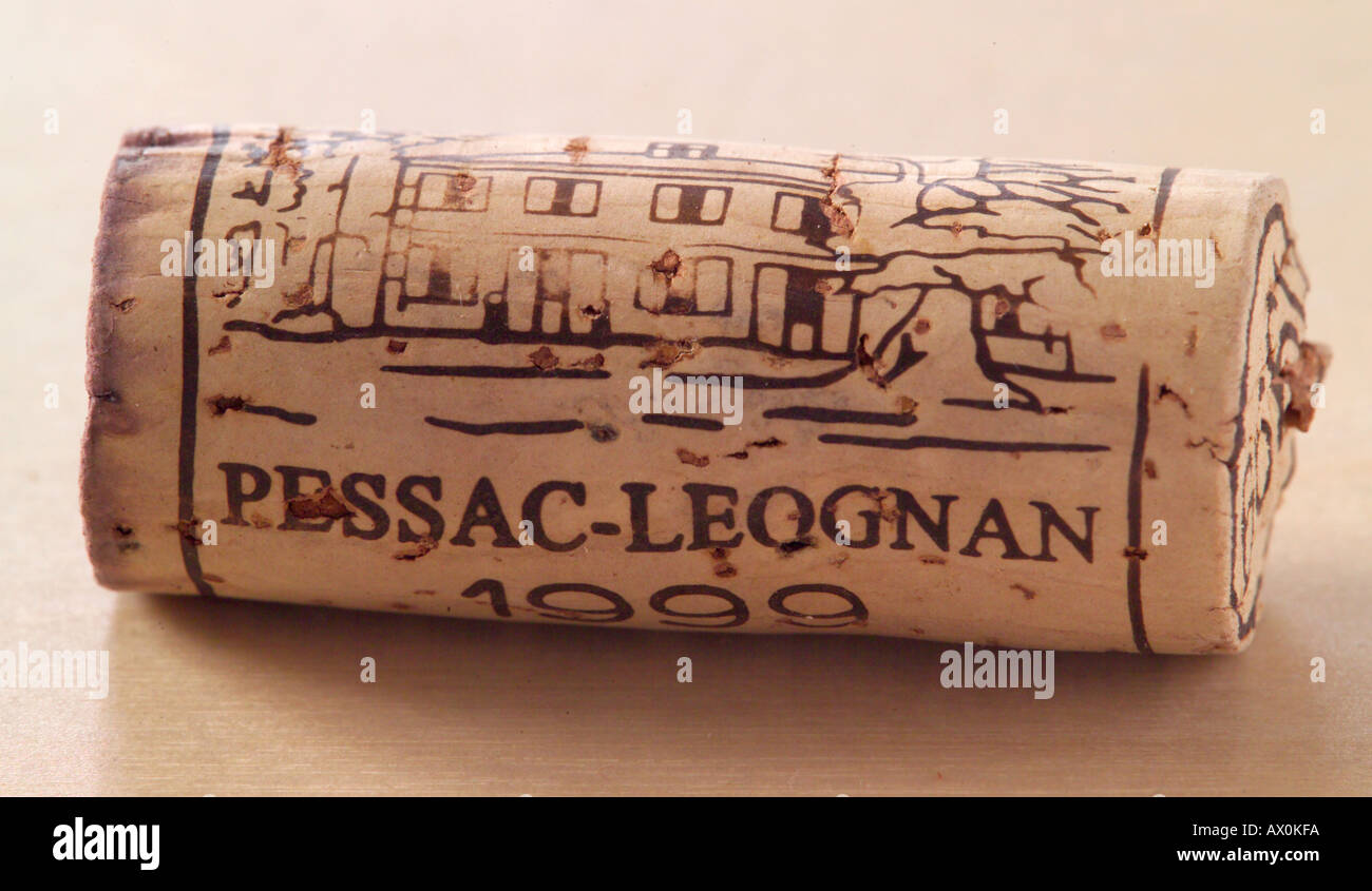 Pessac Leognan Wein Korken Stockfoto