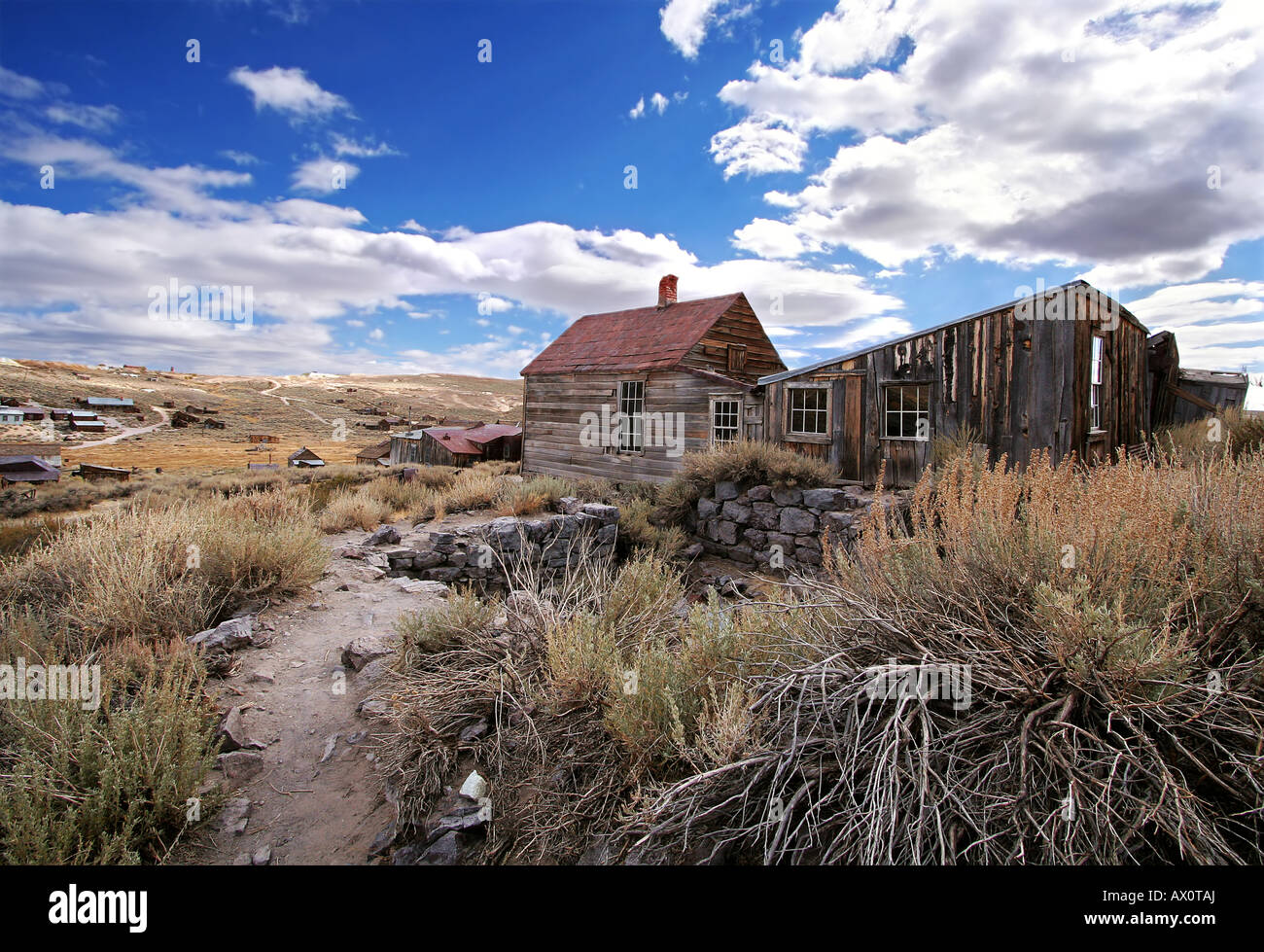 Geisterstadt Bodie Stockfoto