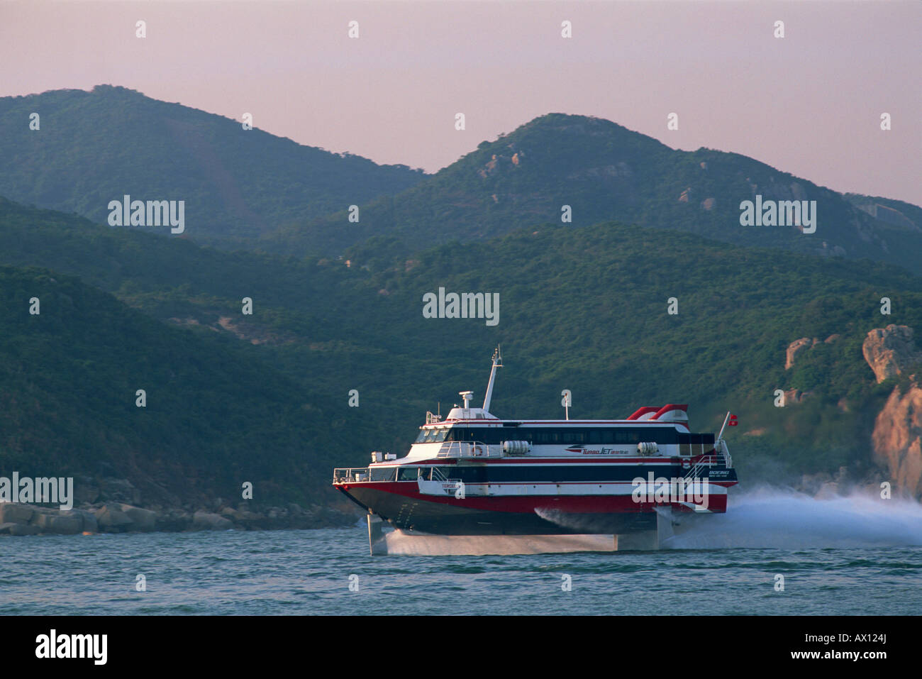 China, Hong Kong, Macau Jetfoil Boot Stockfoto