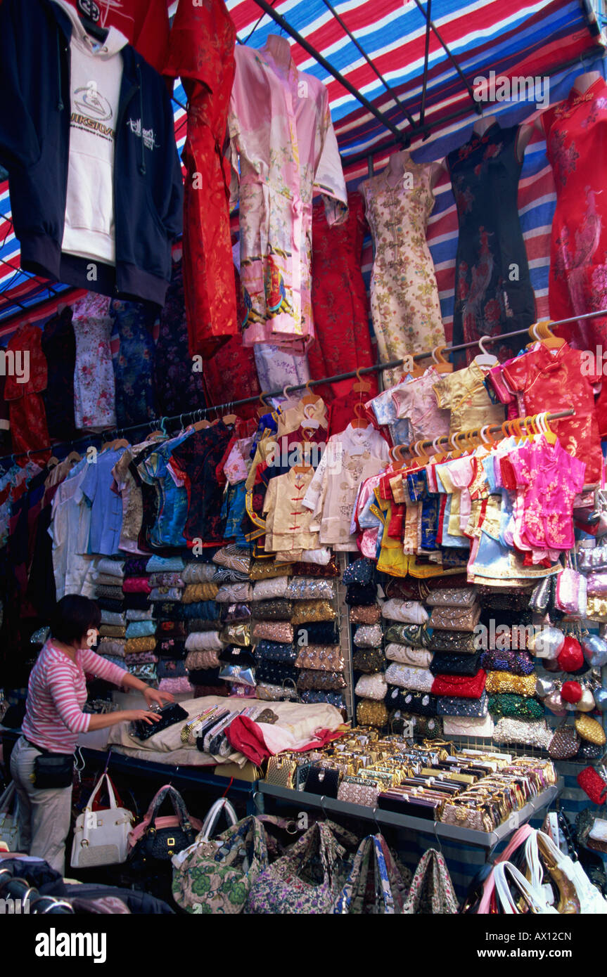 China, Hong Kong, Kowloon, Mong Kok, Ladies Market Stockfoto