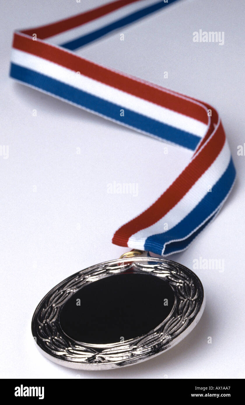 Silbermedaille mit Multifunktionsleiste Uid 1444416 Stockfoto