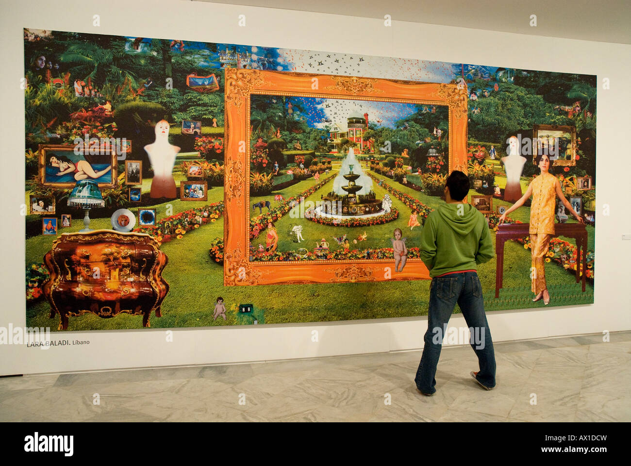 Interieur, La Cartuja Kunstmuseum, Sevilla, Andalusien, Spanien, Europa Stockfoto