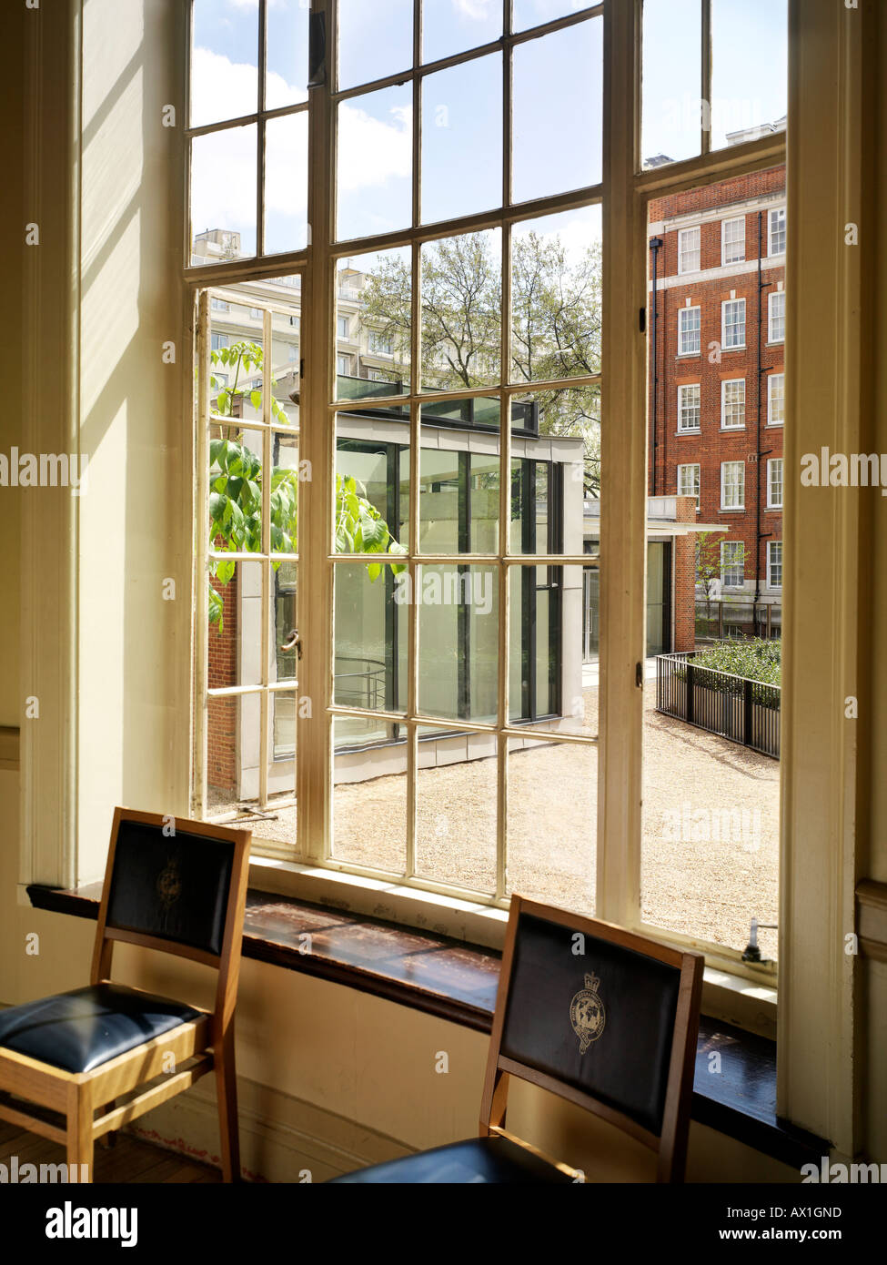 ERWEITERUNG DER ROYAL GEOGRAPHICAL SOCIETY, LONDON, UK Stockfoto