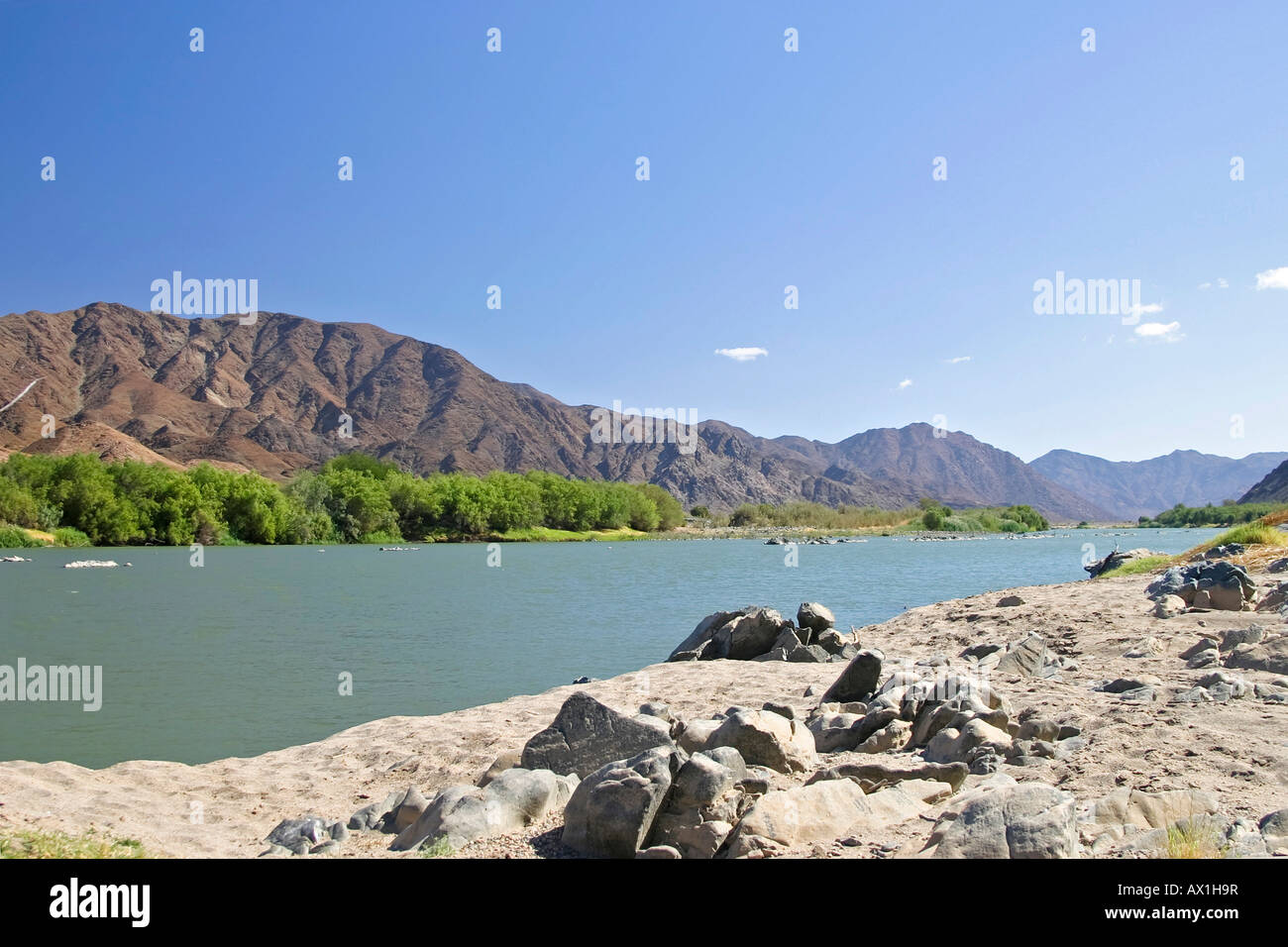 Boarder Fluss Oranje Fluss Zwischen Sudafrika Und Namibia Afrika Stockfotografie Alamy