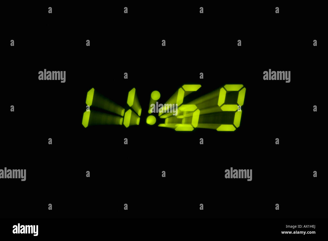 Eine Digitaluhr Stockfoto