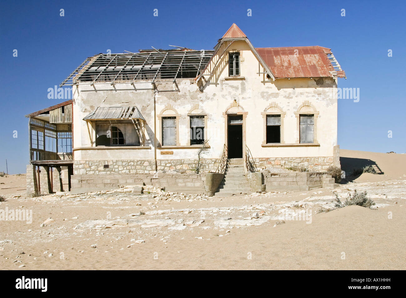 Haus in der ehemaligen Diamondtown (Geisterstadt) Kolmanskop in der