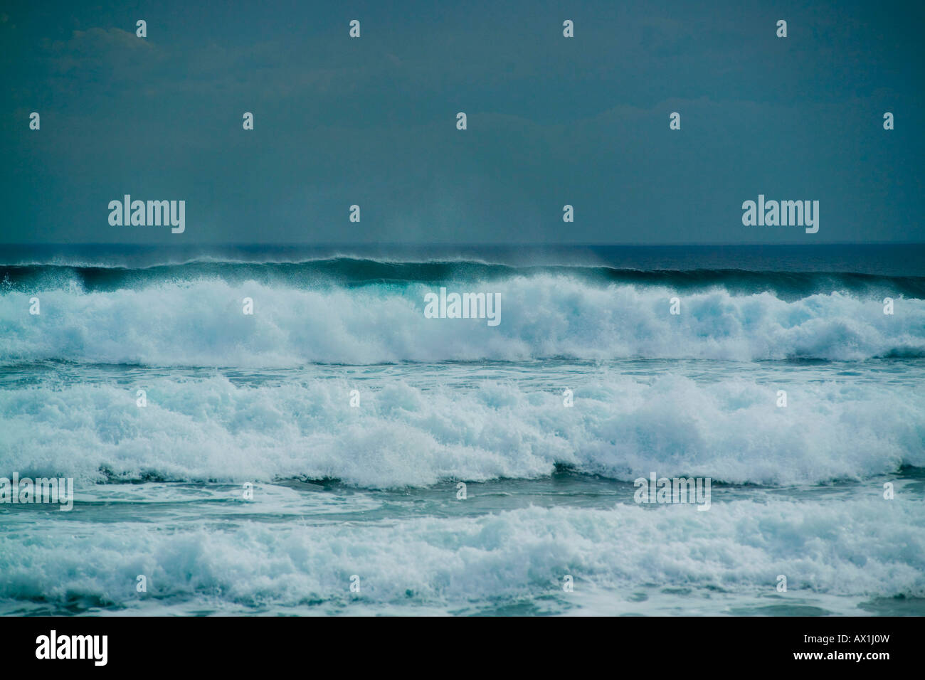 Wellen des Ozeans Stockfoto