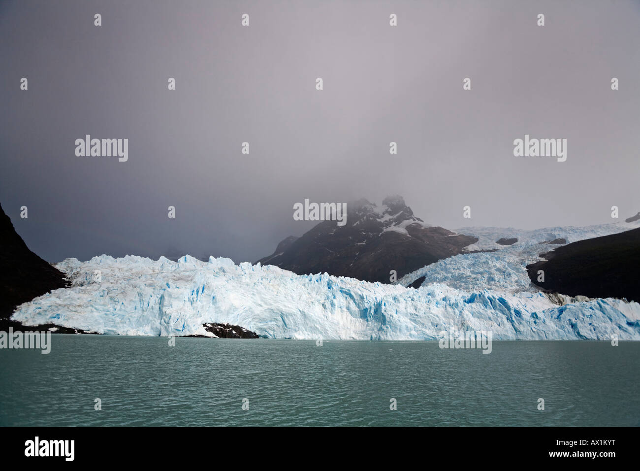 Spegazzini Gletscher am See Lago Argentino, Nationalpark Los Glaciares (Parque Nacional Los Glaciares), Patagonien, Argentinien, Stockfoto