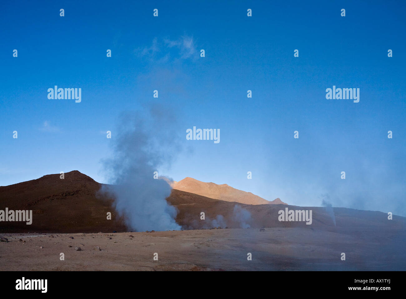 Geysirfeld Sol de Manana, Altiplano, Bolivien, Südamerika Stockfoto