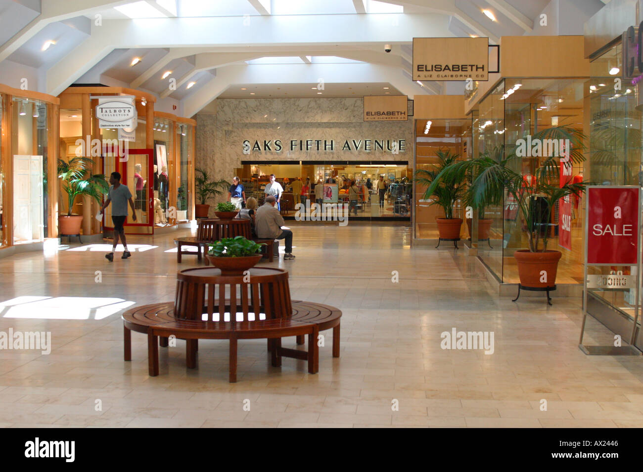Einkaufszentrum Innenräume Boston, Massachusetts Stockfoto