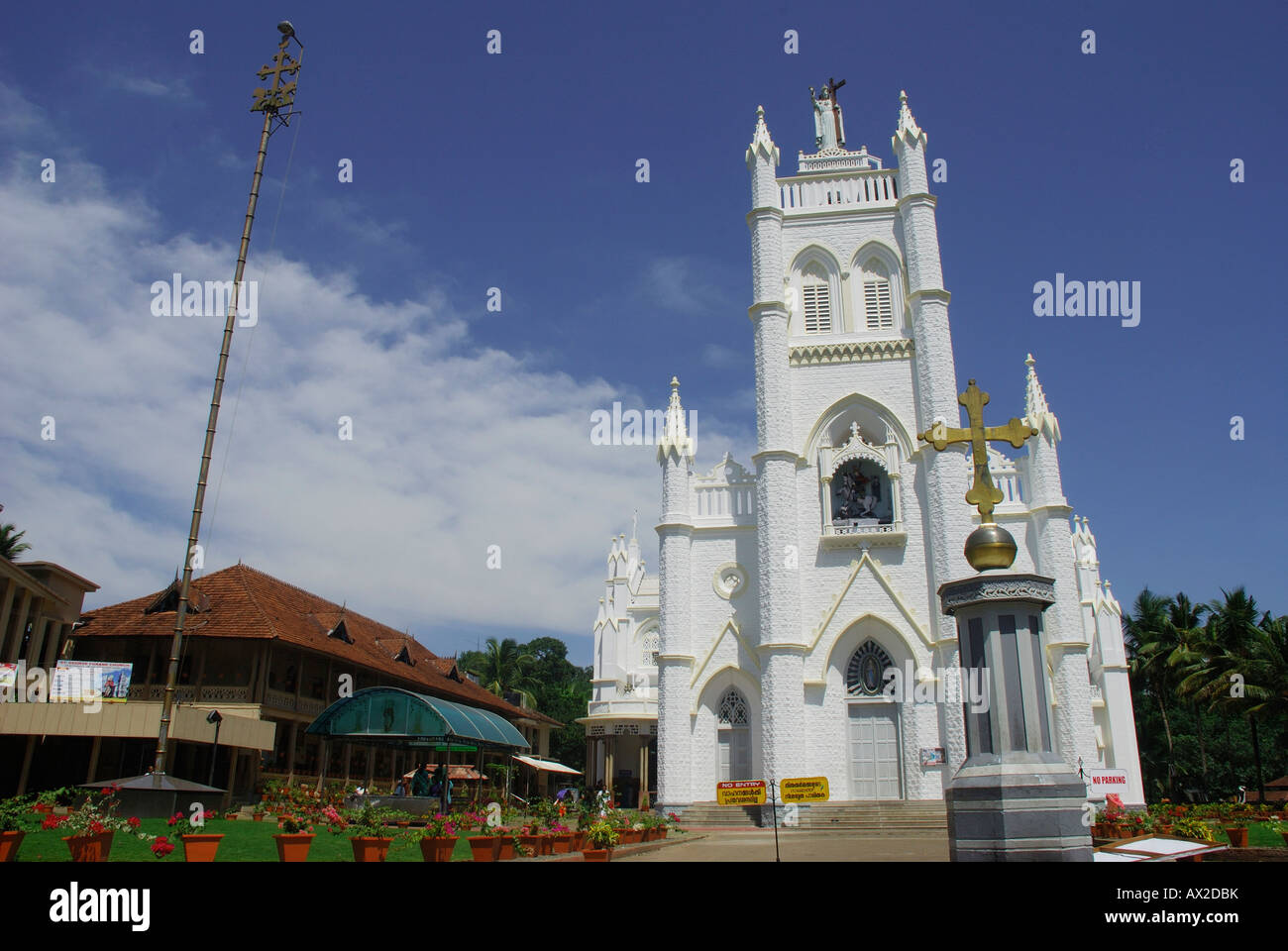 St.George Forane Kirche Aruvithura Kerala Indien Stockfoto