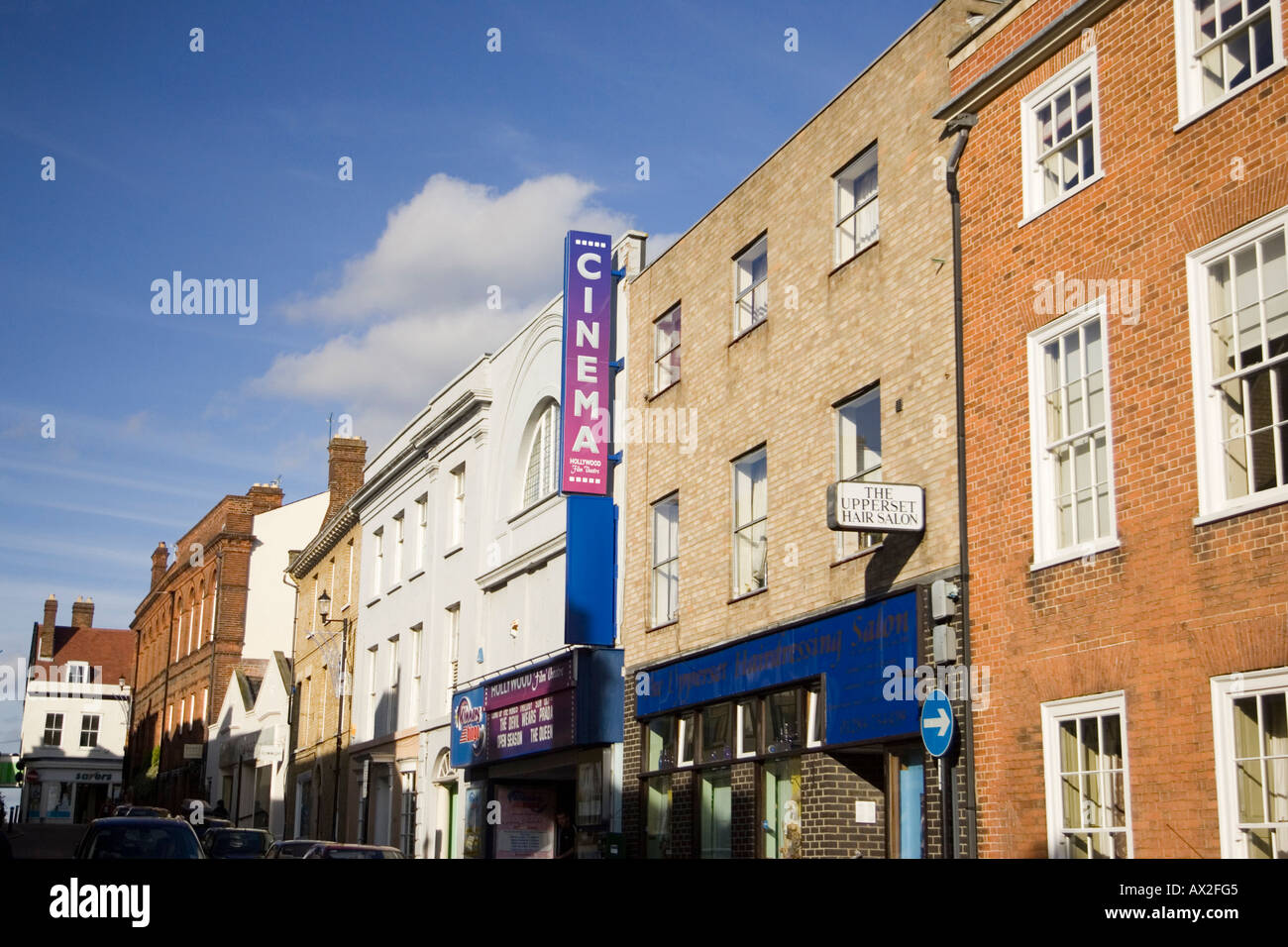 Ein Kino in Hatter Straße, Bury St Emunds, Suffolk, Großbritannien Stockfoto