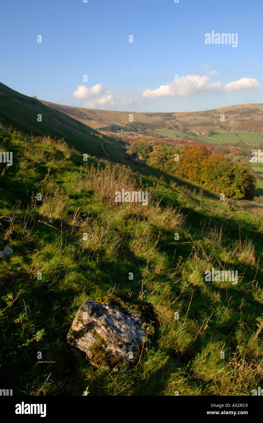 Landschaft in der Nähe von Castleton in der Peak District National Park, Derbyshire, England, UK Stockfoto