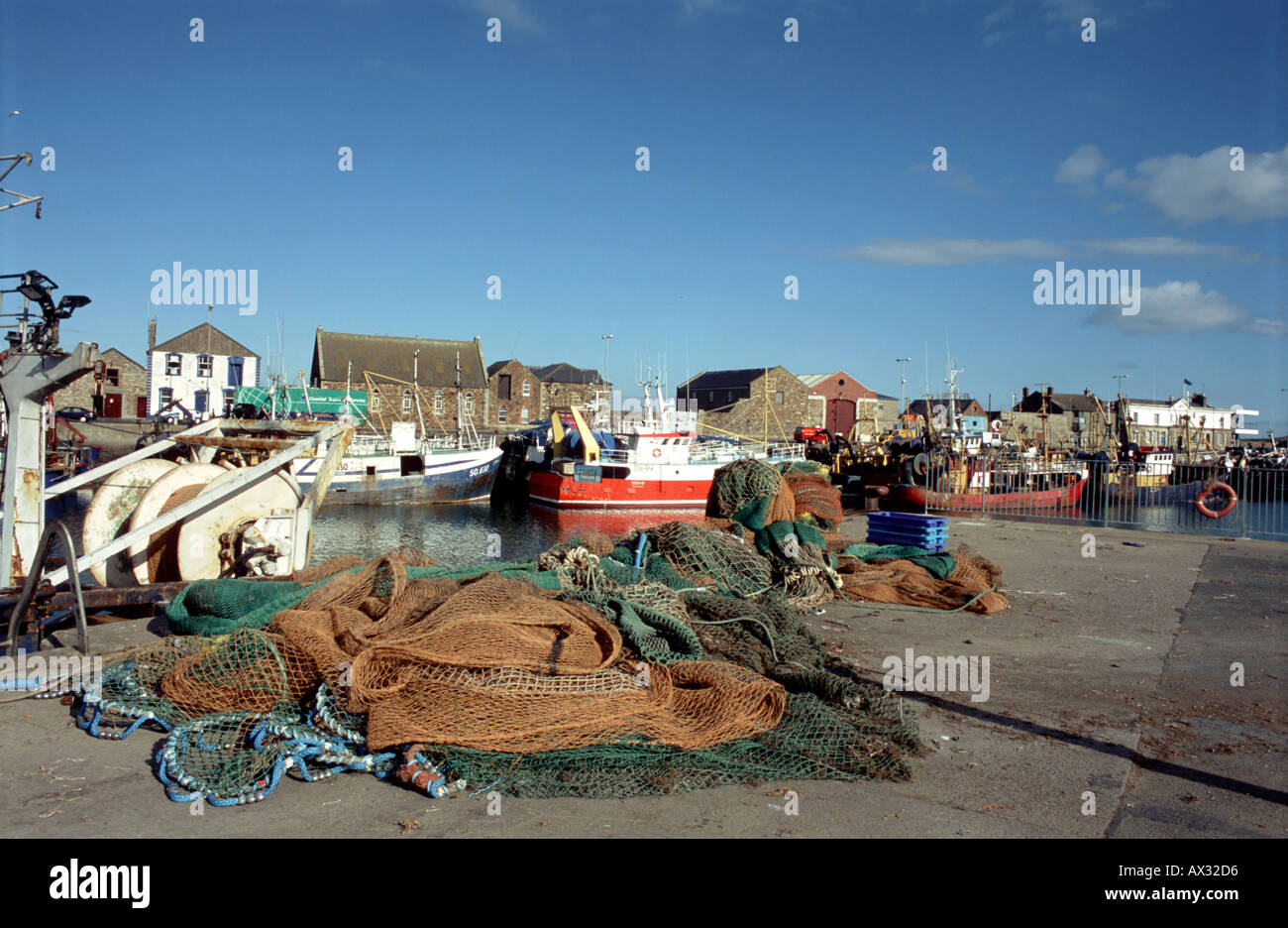 Dock Yard Howth Harbour Stockfoto