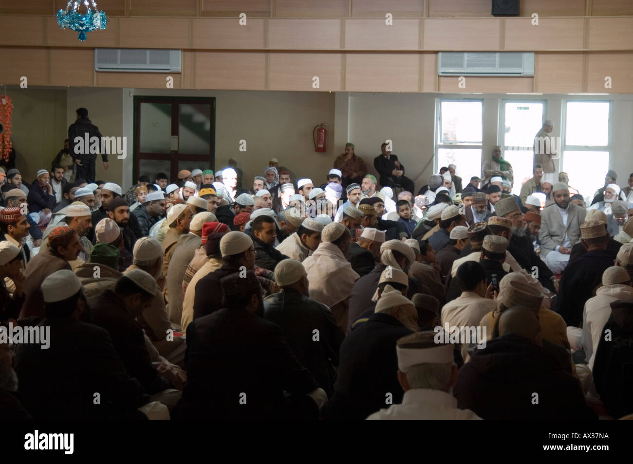 Muslime in der Moschee Manchester UK Stockfoto