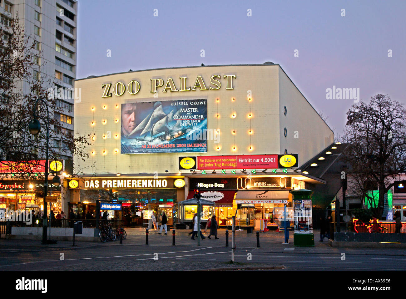 Berlin Zoo Palast Kino Formely Ort für das Filmfestival Stockfoto