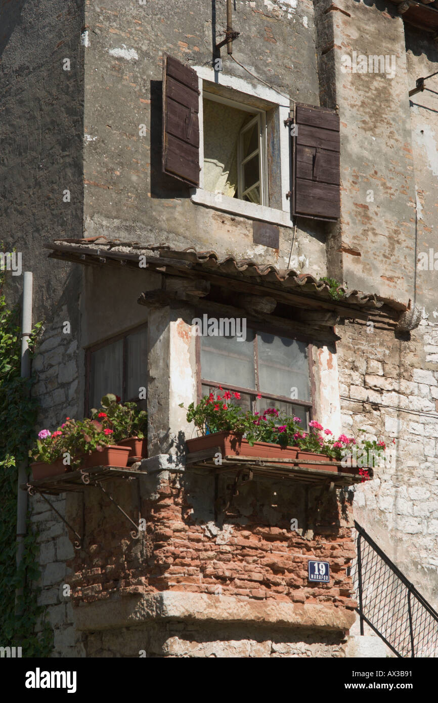 Haus in der Altstadt, Porec, Istrien, Kroatien Stockfoto Haus in der Altstadt, Porec, Istrien, Kroatien Stockfoto