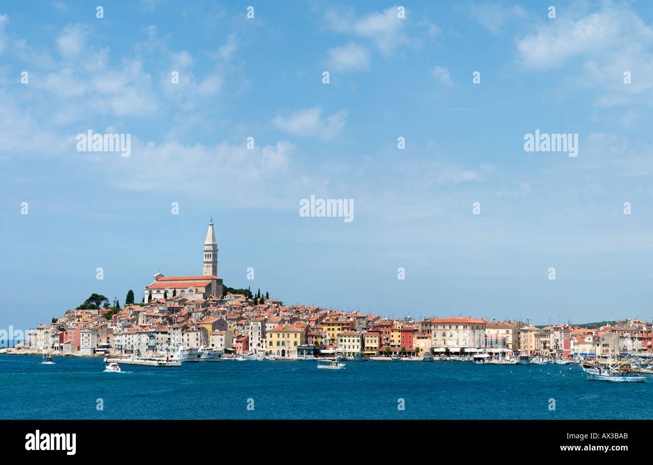 Altstadt, Rovinj, Istrien, Kroatien Stockfoto