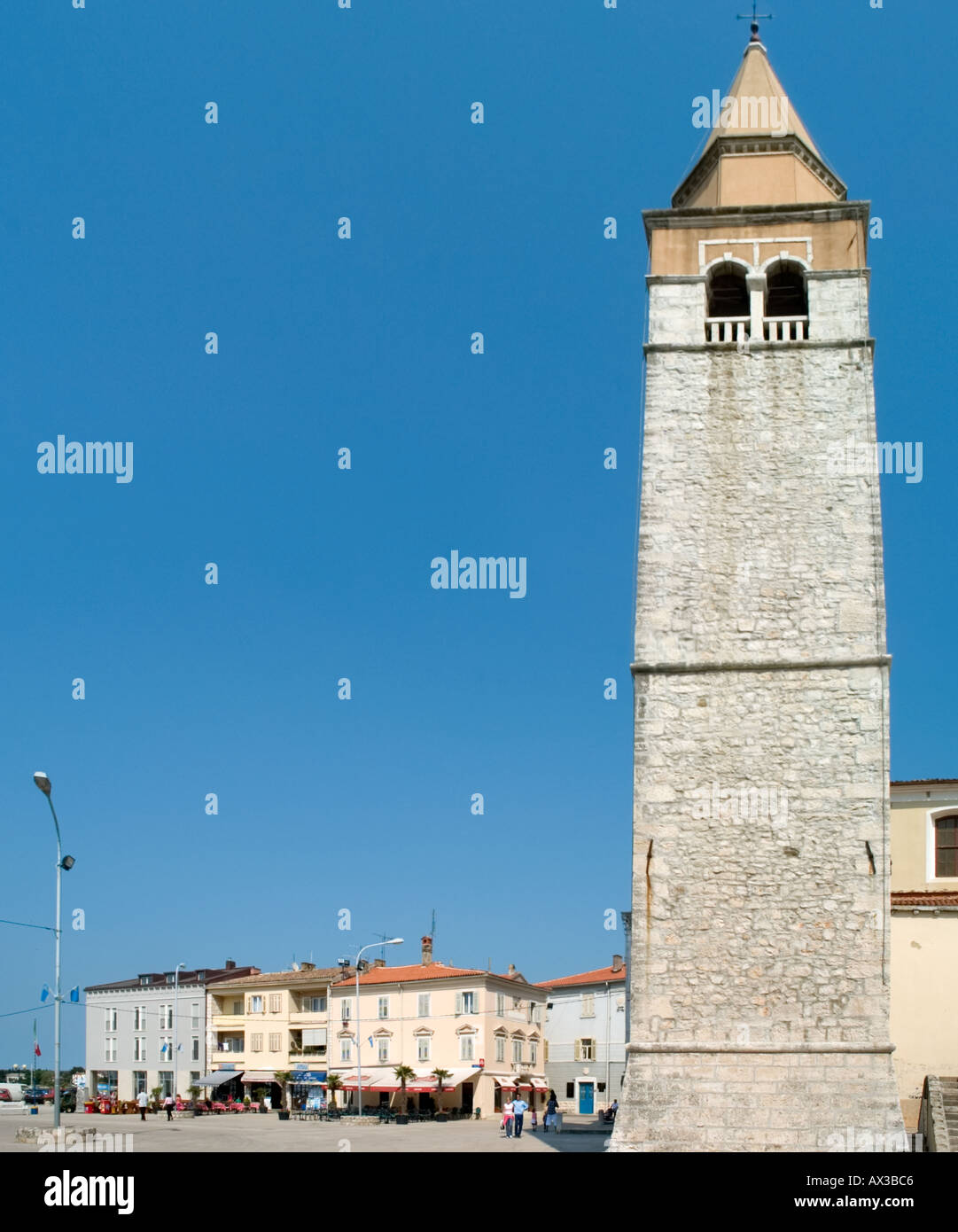 Clock Tower/Turm in der Altstadt, Umag, Istrien, Kroatien Stockfoto Clock Tower/Turm in der Altstadt, Umag, Istrien, Kroatien Stockfoto