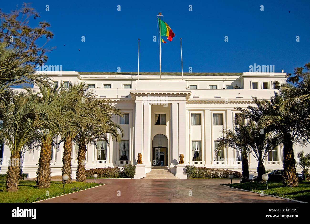 Reisen, Senegal, Dakar, Präsidentenpalast, Stockfoto