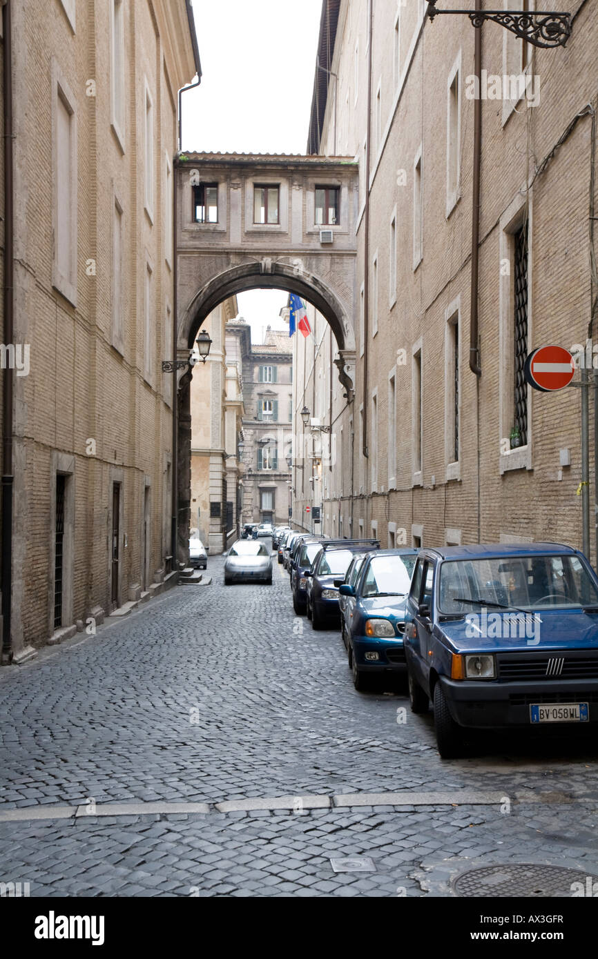 Straßenszene in Rom Italien Stockfoto