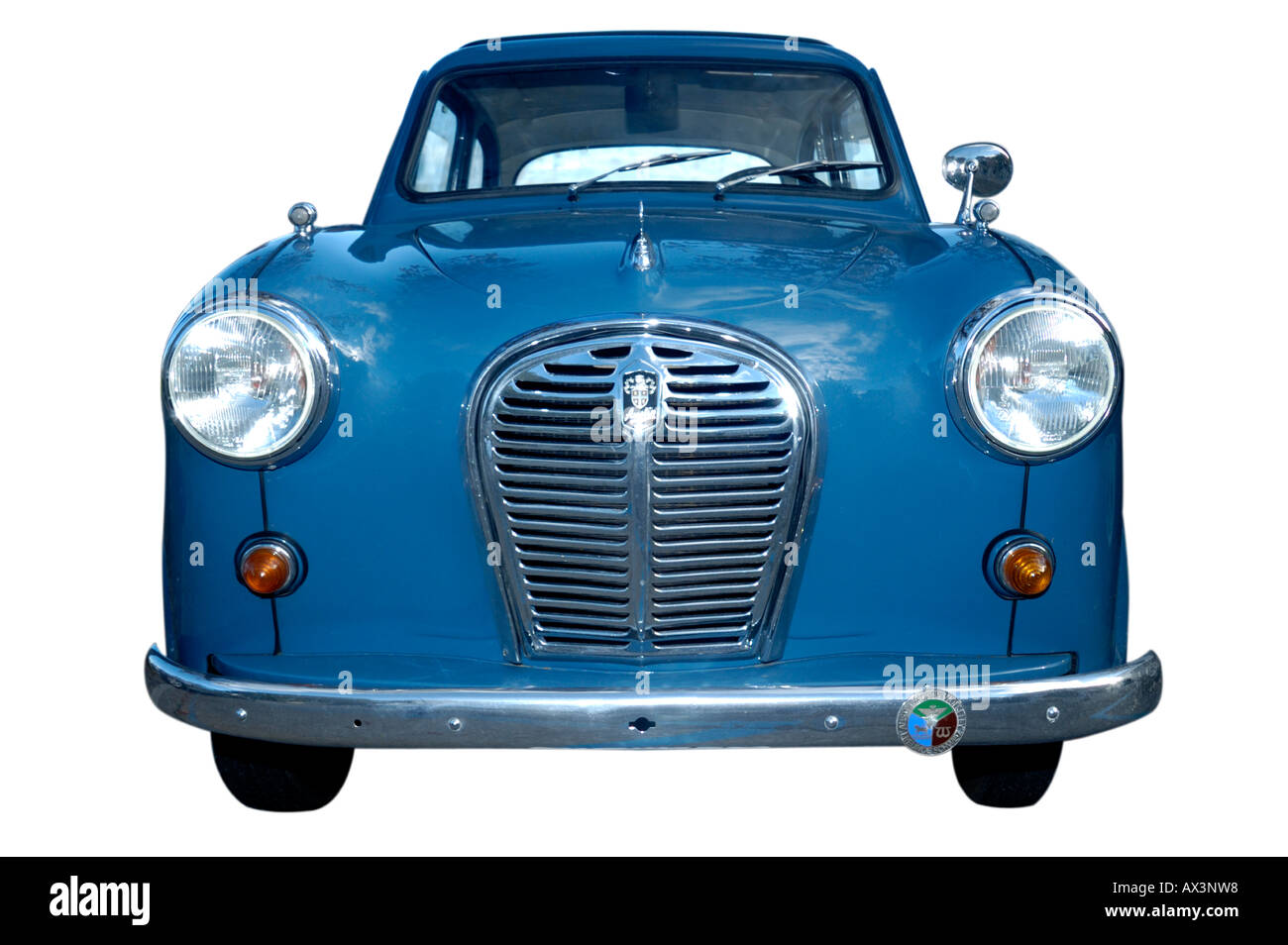 Austin A35, blau Stockfoto