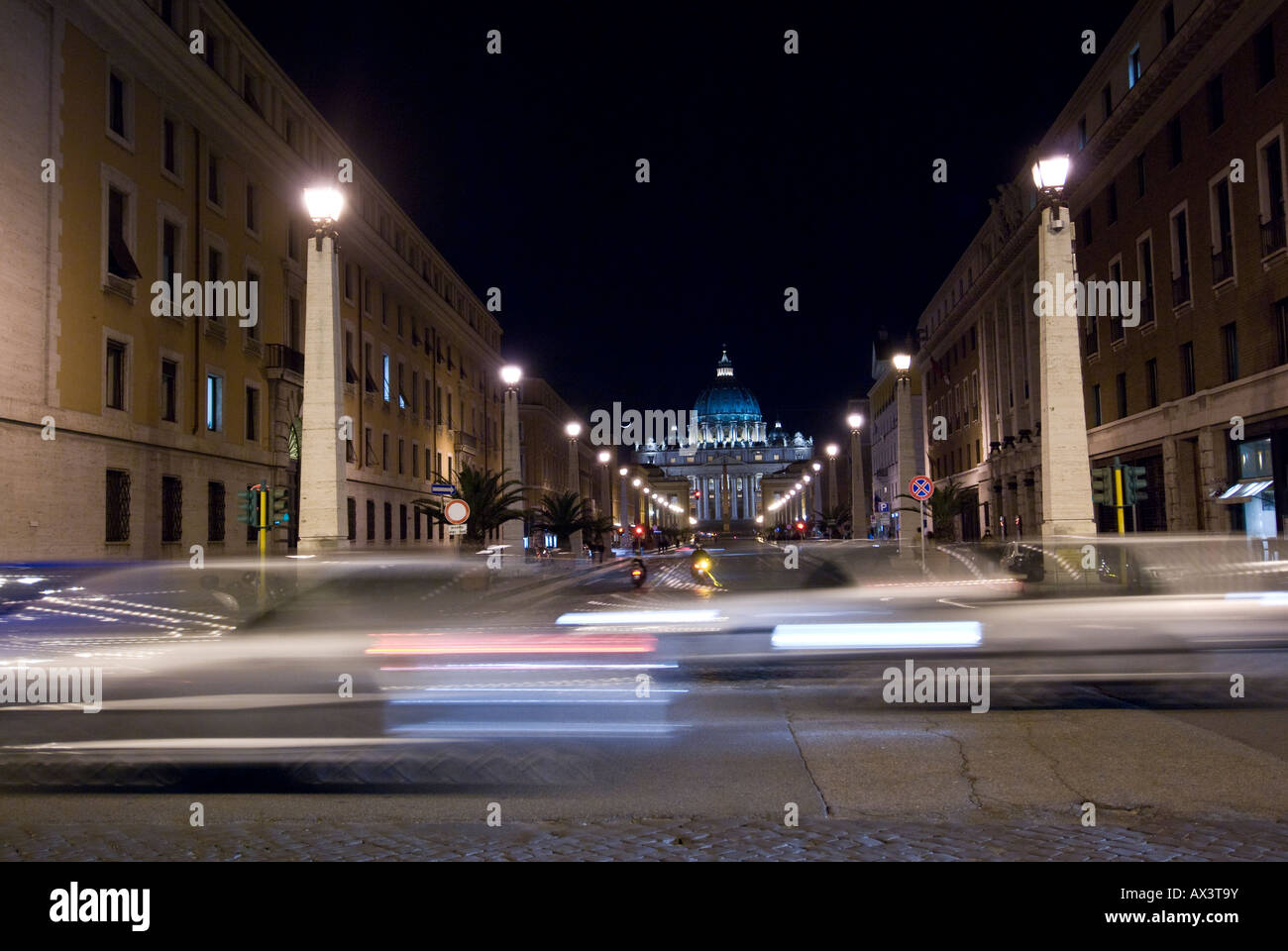St. Peter Basilika Conciliazione Street, Vatikan, Rom, Italien Stockfoto