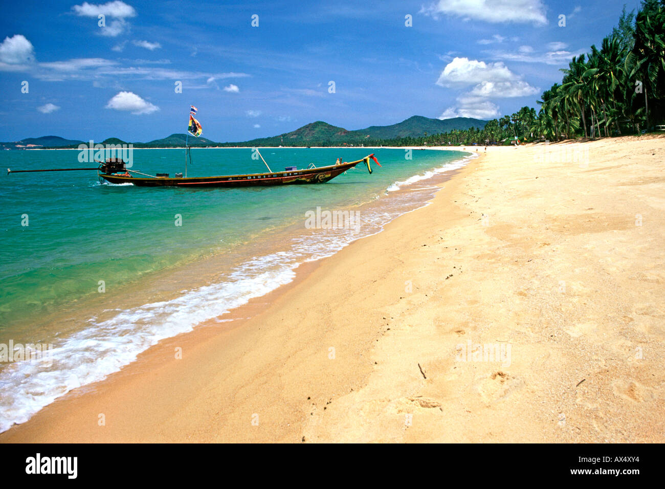 Hut Mae Nam Beach auf Koh Samui Isand in Thailand. Stockfoto