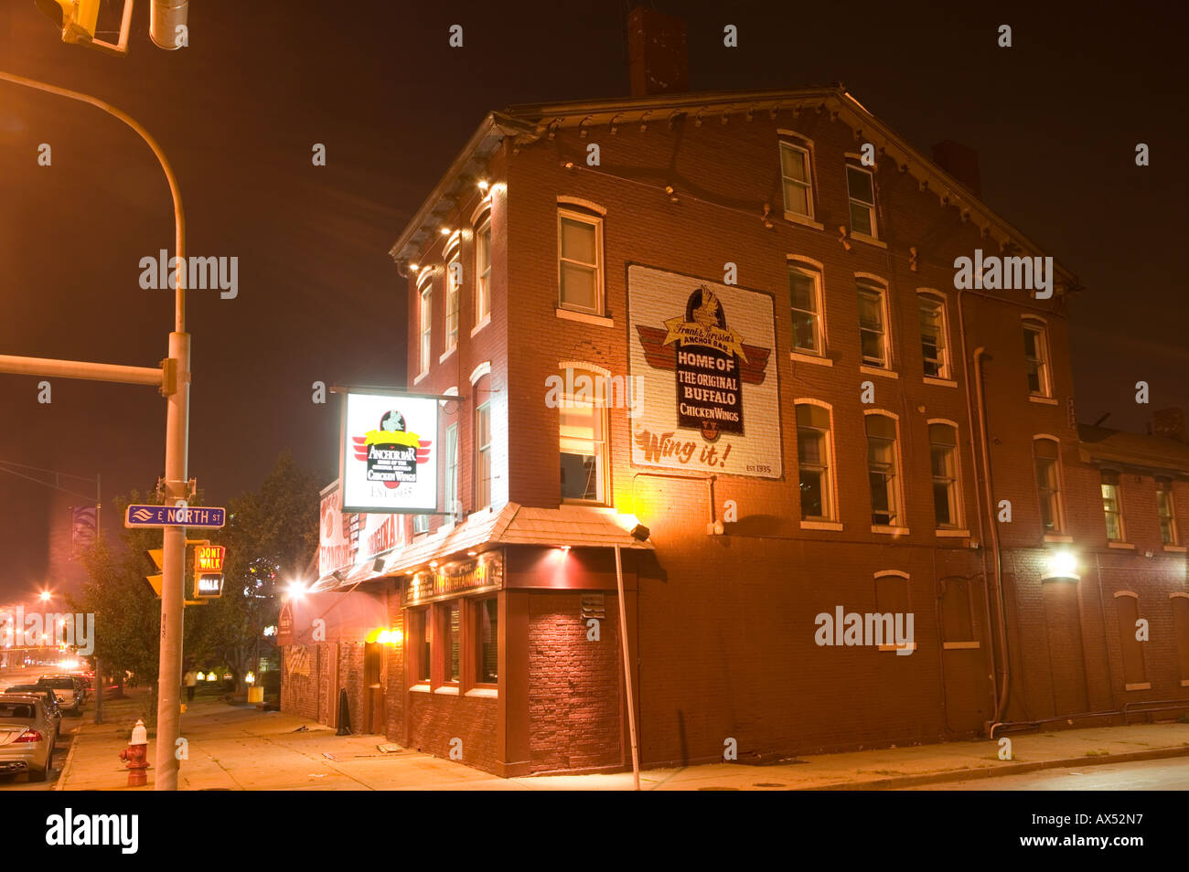Anchor Bar Haus Buffalo Wings Buffalo New York Stockfoto