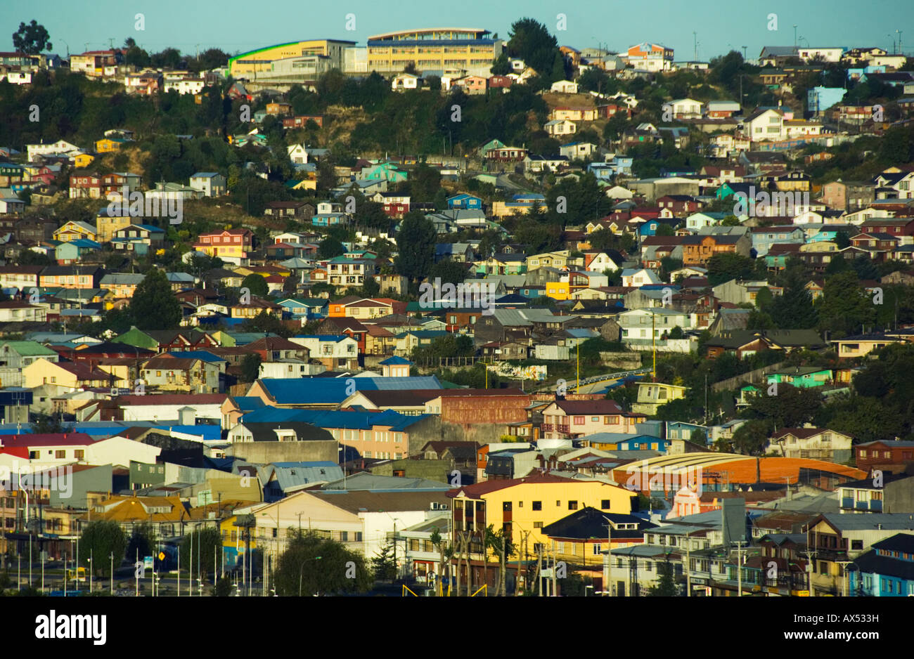CHILE, Puerto Montt, Innenstadt Stockfoto
