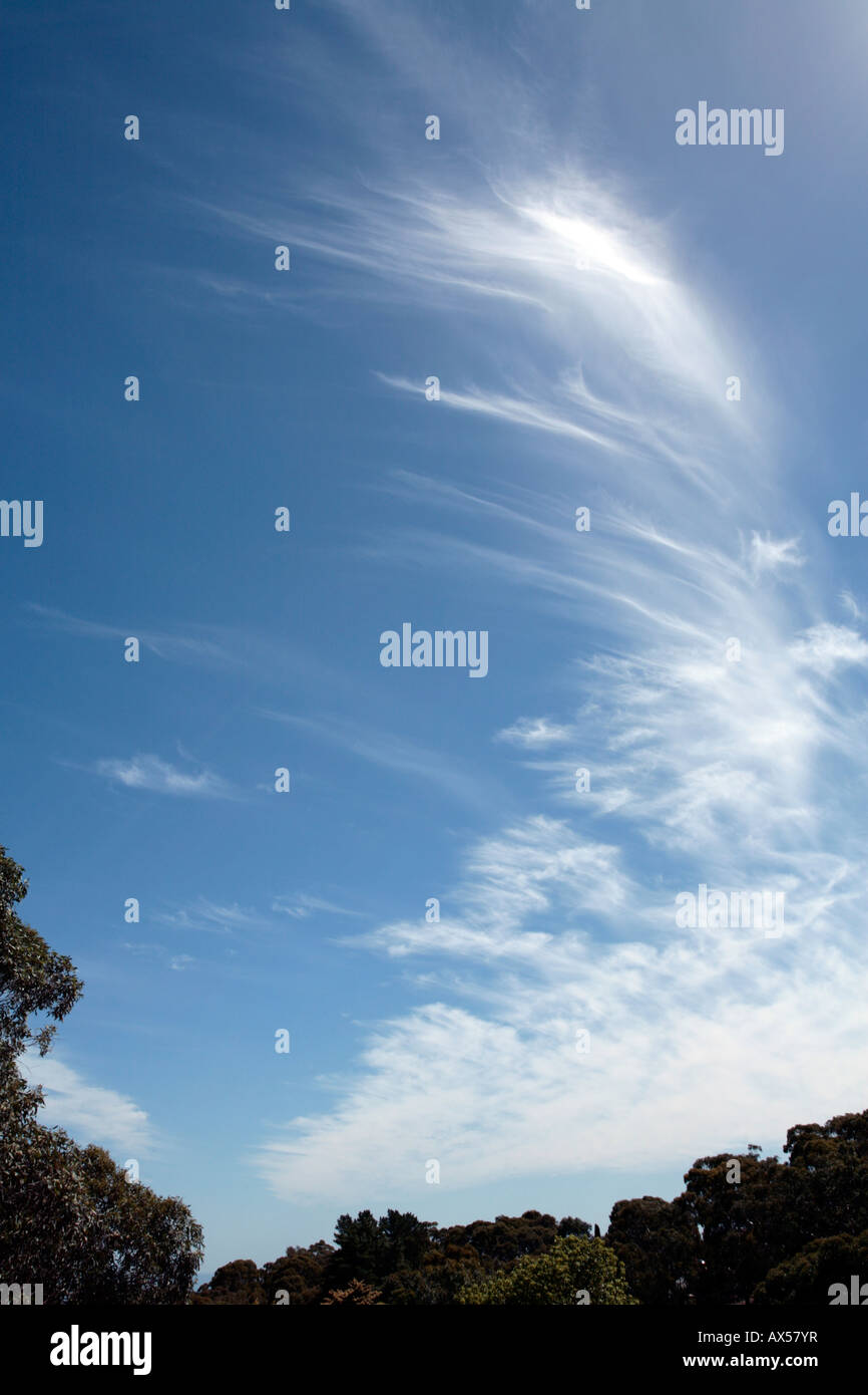 Cirruswolken Himmel Stockfoto