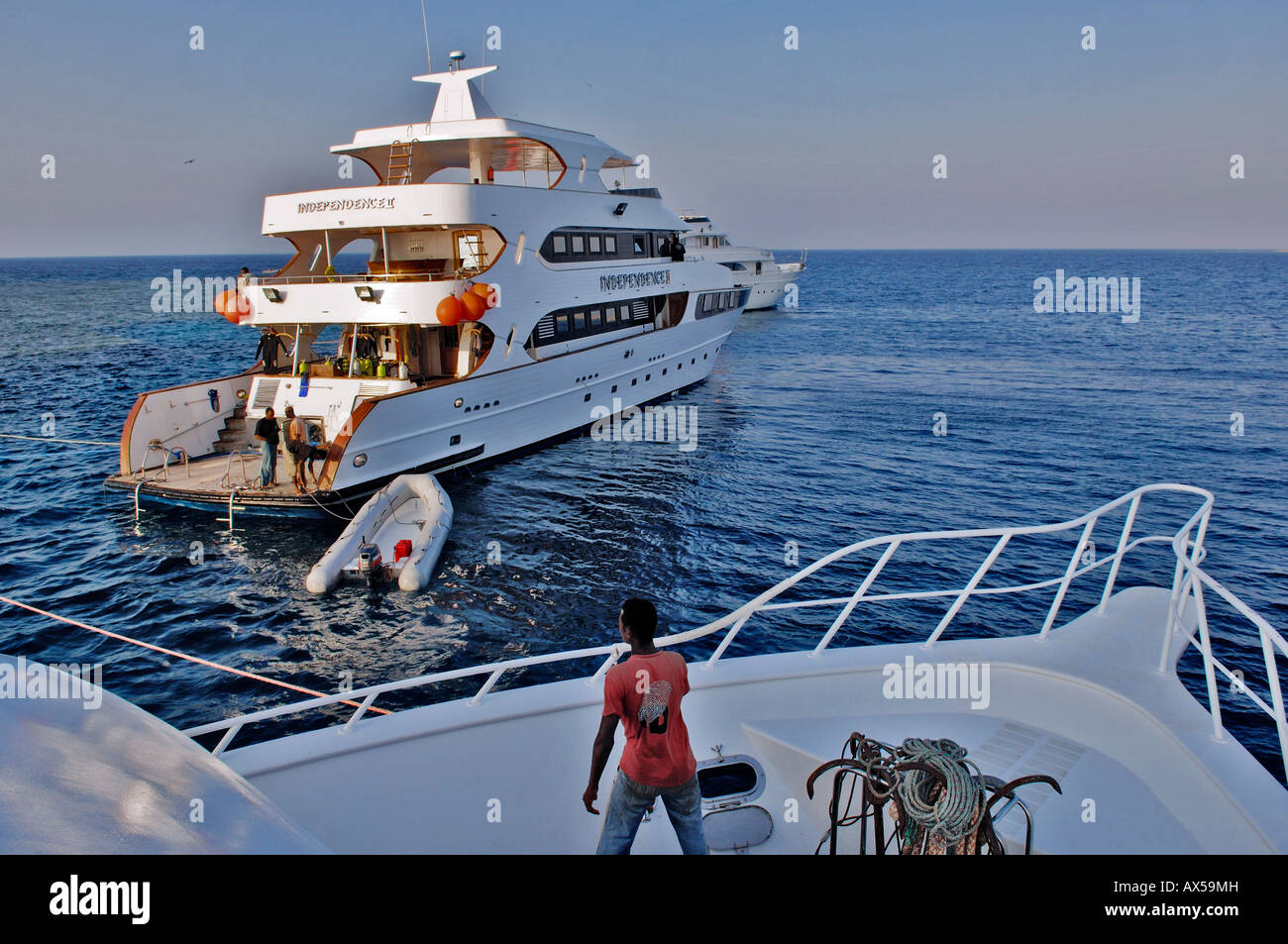 Tauchboot Unabhängigkeit 2, Rotes Meer, Ägypten Stockfoto