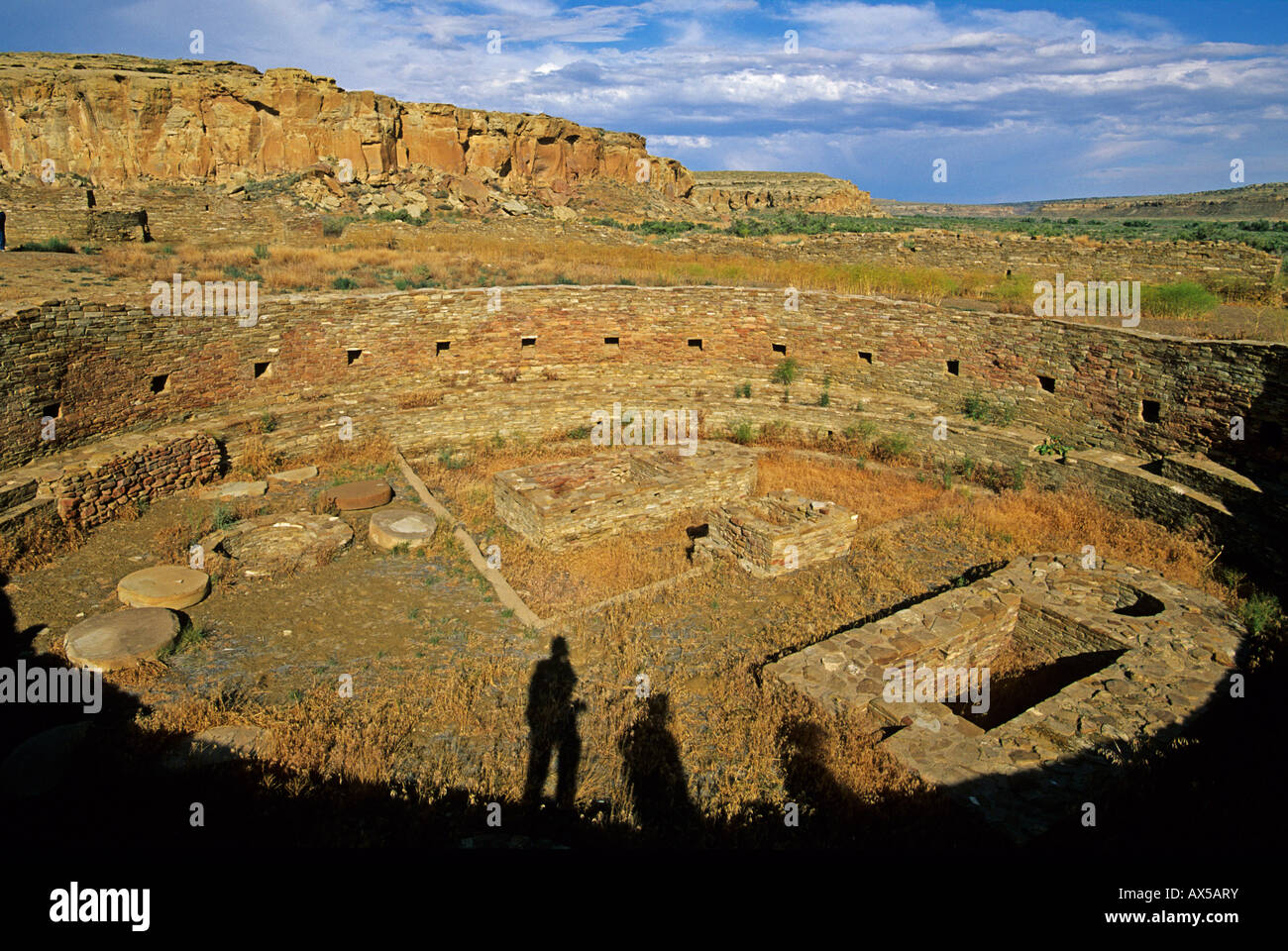 Ausgegrabene Kiva, Chaco Culture National Historical Park, New Mexico, USA, Amerika Stockfoto