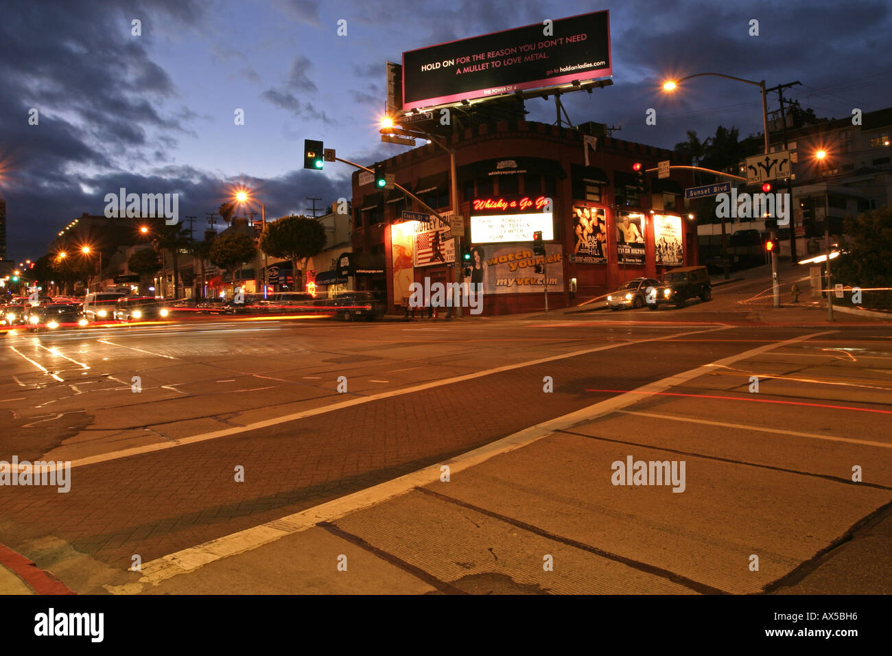 Whiskey a Go Go Sunset Boulevard-Los Angeles-Kalifornien-Usa in der Nacht Stockfoto
