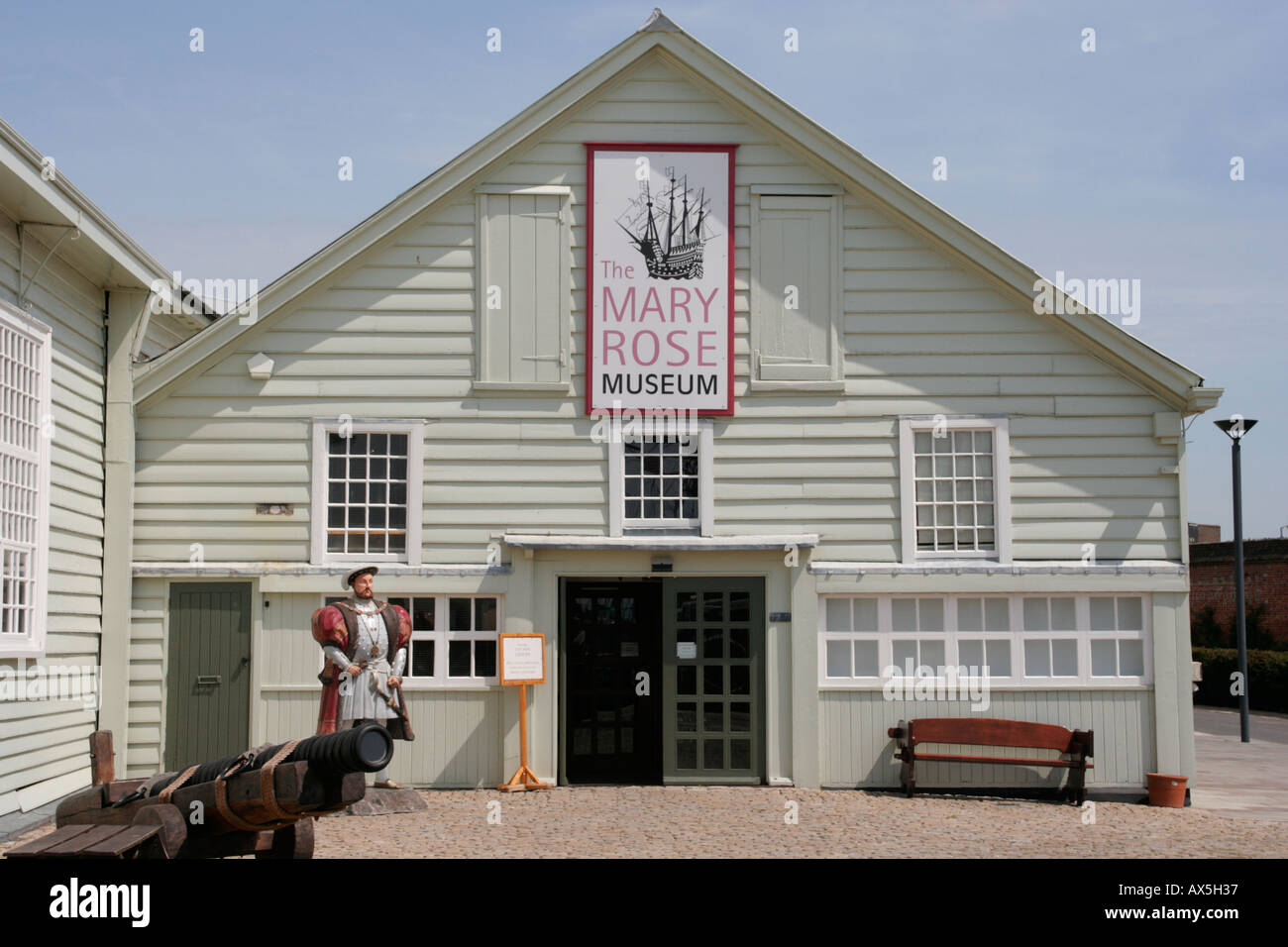 Die Mary rose Museum Portsmouth historische Werft Eingang england Stockfoto