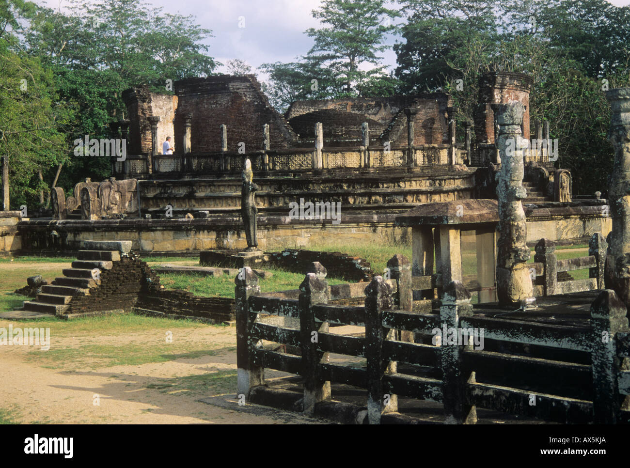 Ruinen von Polonnaruwa antike Hauptstadt von Sri Lanka, UNESCO-Weltkulturerbe Stockfoto