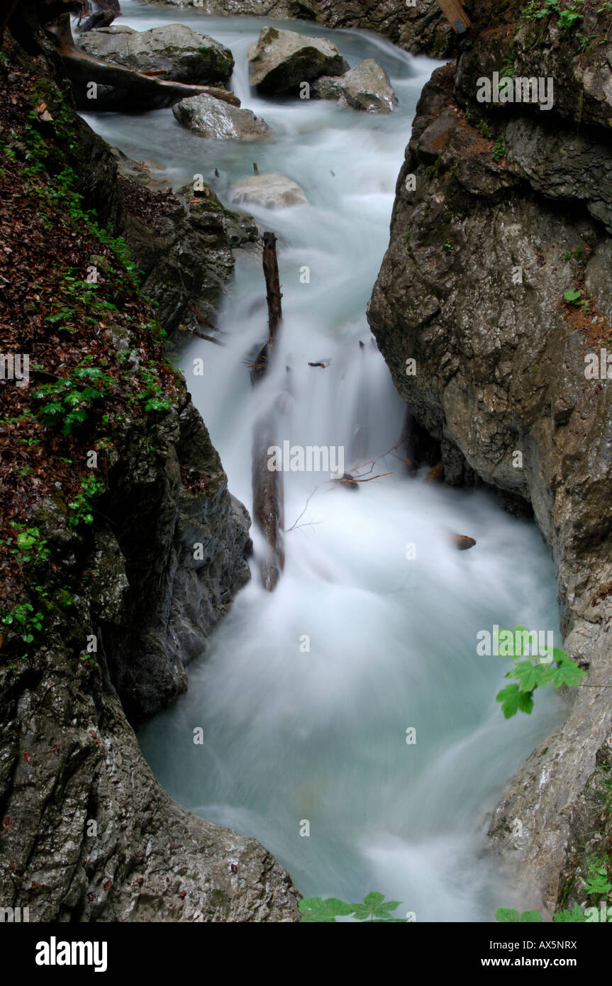 Stream, Wolfsklamm (Wolfsschlucht), Stans, Nord-Tirol, Österreich, Europa Stockfoto
