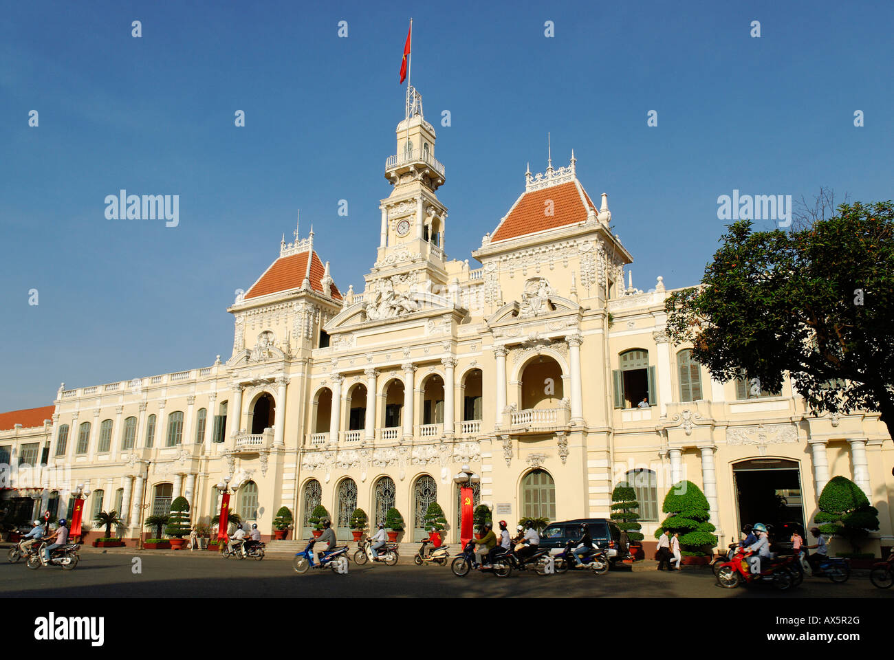 Historisches Rathaus von Saigon, Ho-Chi-Minh-Stadt, Vietnam Stockfoto