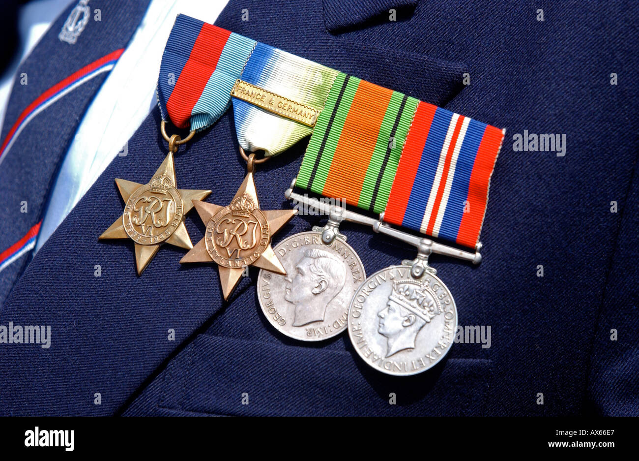 Krieg Medaillen Stockfoto