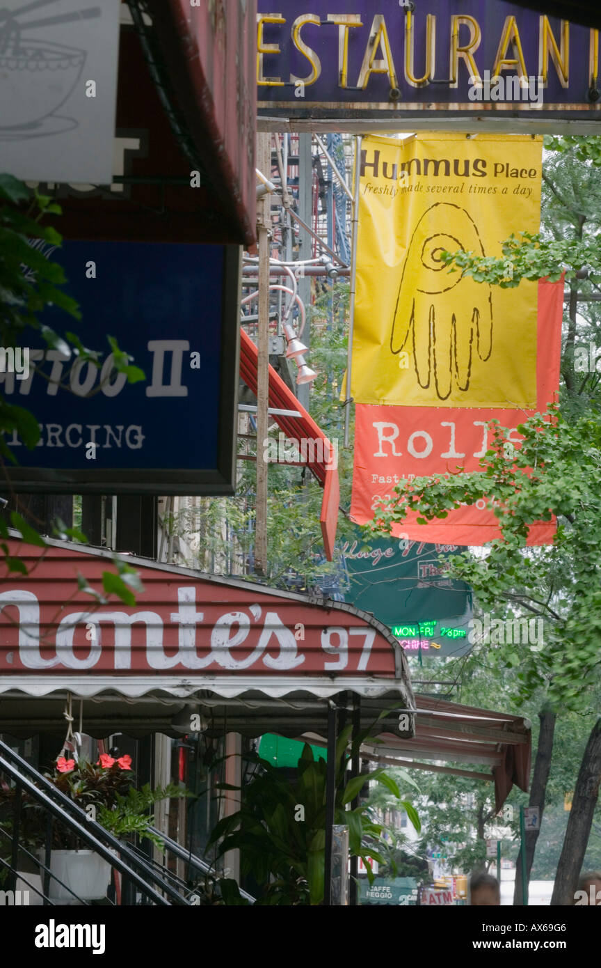 Unternehmen unterzeichnet MacDougal Street West Village New York City Stockfoto